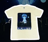 a t - shirt with the words enchanted on it